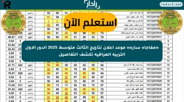 «مفاجأة سارة» موعد إعلان نتائج الثالث متوسط 2025 الدور الاول التربية العراقية تكشف التفاصيل
